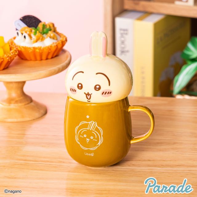 お顔デザインが見えるマグカップ画像